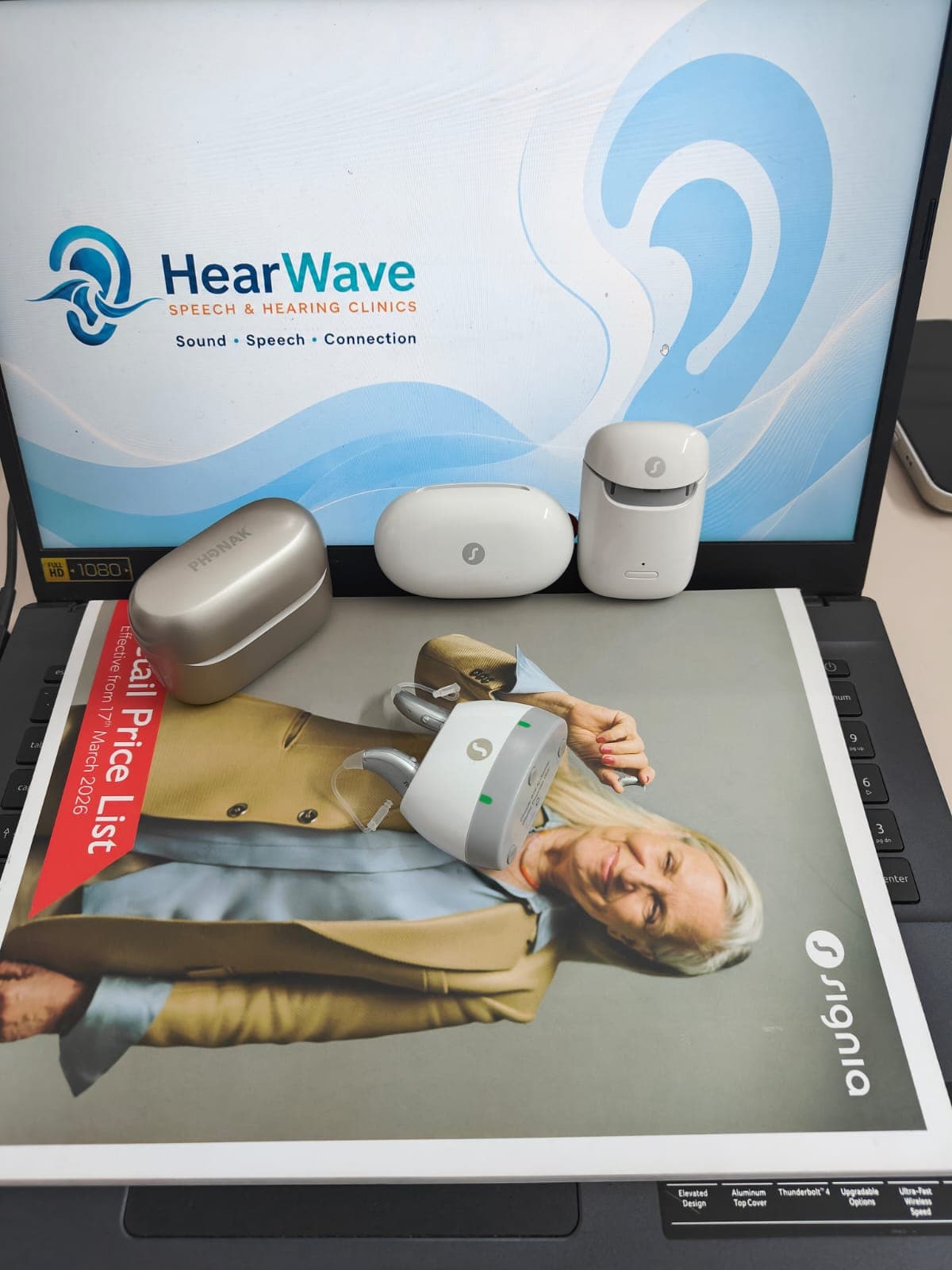 HearWave clinic interior — hearing aid fitting room Sector 22 Noida