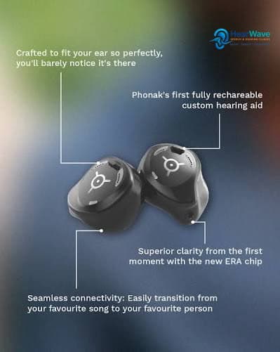 Phonak Virto I70 - R ITC Single Unit with Charger hearing aid image 3