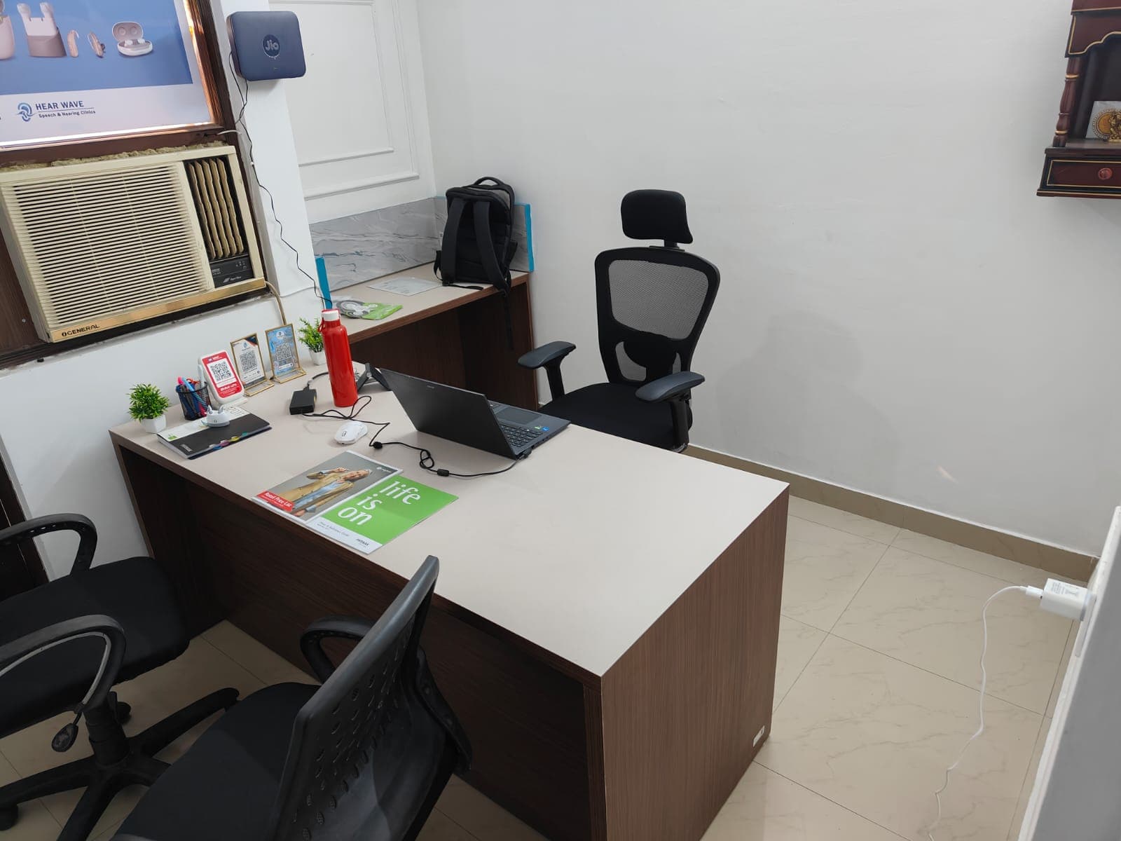 HearWave hearing aid fitting and calibration room — Sector 22 Noida
